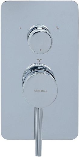 Allen Brau Смеситель для ванны Priority 5.31A11-00 (с внутренней частью, 3 выхода) хром – картинка-5